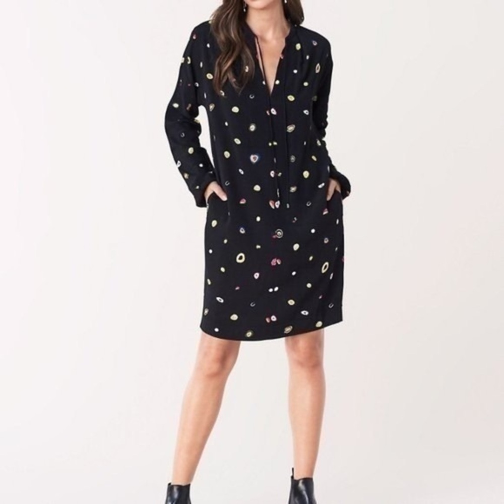 Diane von Furstenberg Jessica Crepe Mini Dress size small